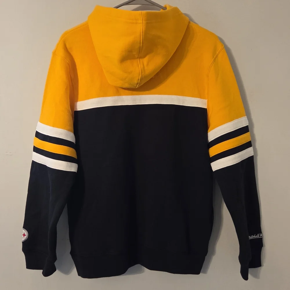 Youth Pittsburgh Steelers Hoodie Mitchell‎ & Ness Throwbacks Size LARGE